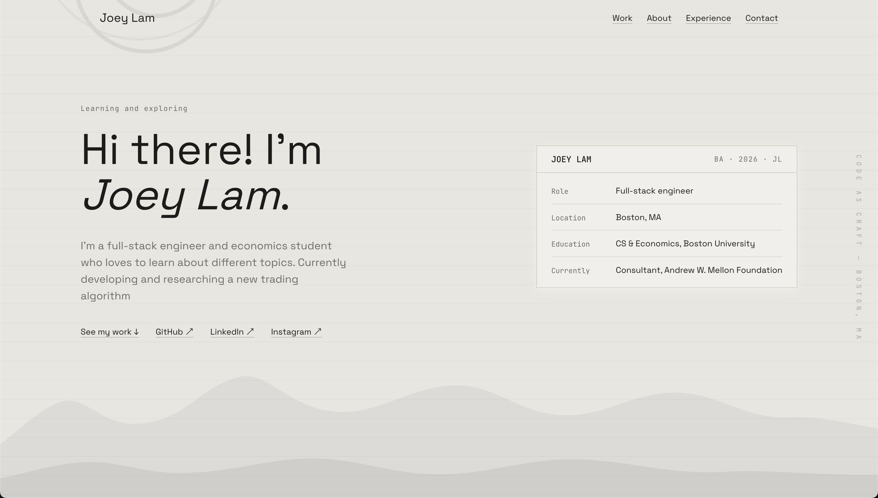 Personal Site V4